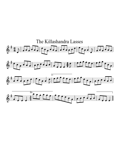 The Killashandra Lasses sheet music preview