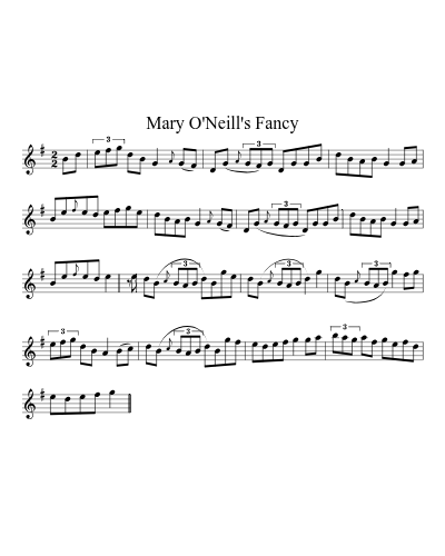 Mary O'Neill's Fancy (Version 2) preview