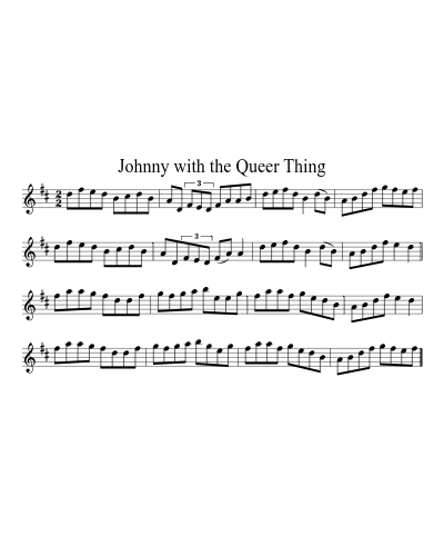 Johnny with the queer thing (Version 2)