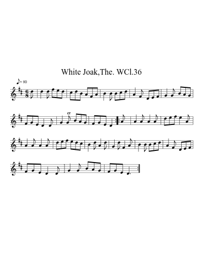 White Joak,The. WCl.36 (Version 3)