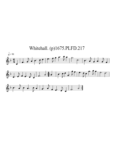 Whitehall.  (p)1675.PLFD.217