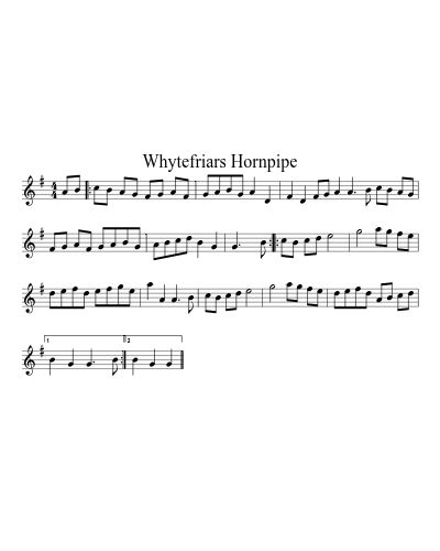 Whytefriars Hornpipe