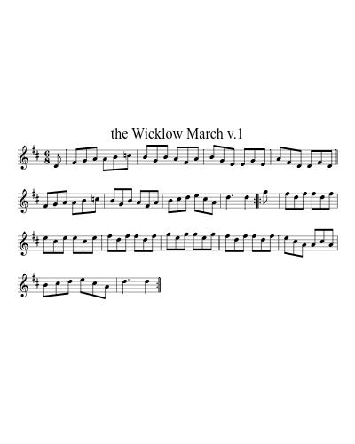 The Wicklow March v.1 (Version 2)