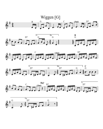Wiggen   [G] (Version 2)