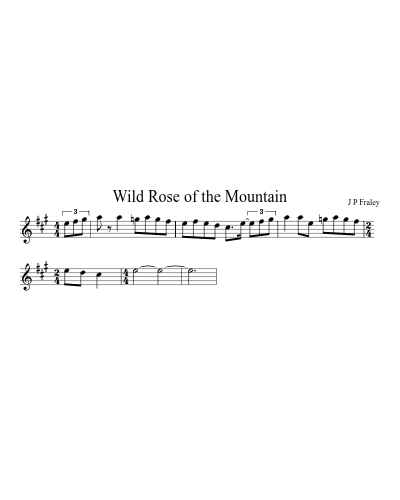 Wild Rose of the Mountain (Version 2)