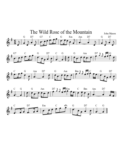 the Wild Rose of the Mountain (Version 3)