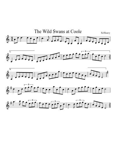 The Wild Swans at Coole sheet music preview