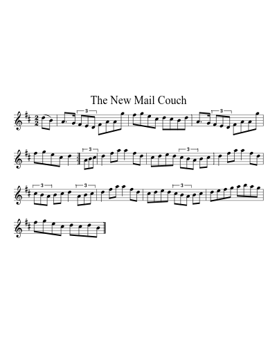 The New Mail Couch sheet music preview