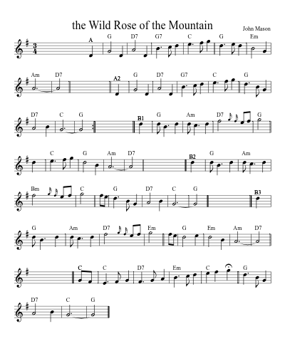 the Wild Rose of the Mountain (Version 4)