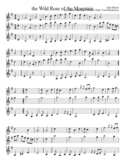 the Wild Rose of the Mountain (Version 6)