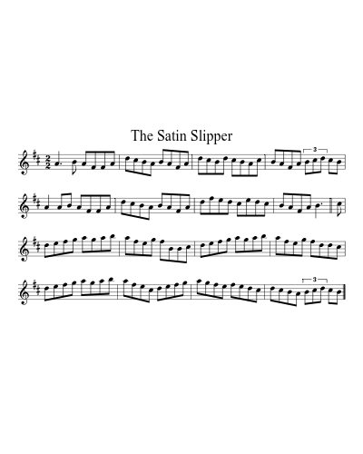 The Satin Slipper sheet music preview