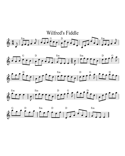 Wilfred's Fiddle (Version 3)