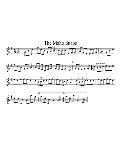 The Maho Snaps sheet music preview