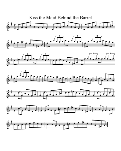 Kiss The Maid Behind The Barrel (Version 2) preview