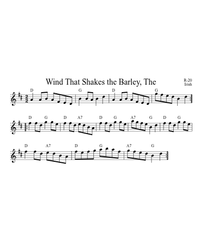 Wind That Shakes The Barley, The (Version 4) preview