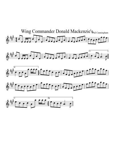 Wing Commander Donald Mackenzie's