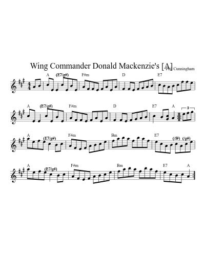 Wing Commander Donald Mackenzie's  [A] (Wing Cmdr Donald Mackenzies Reel) preview