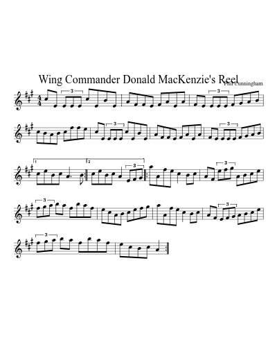 Wing Commander Donald MacKenzie's Reel (Version 4)
