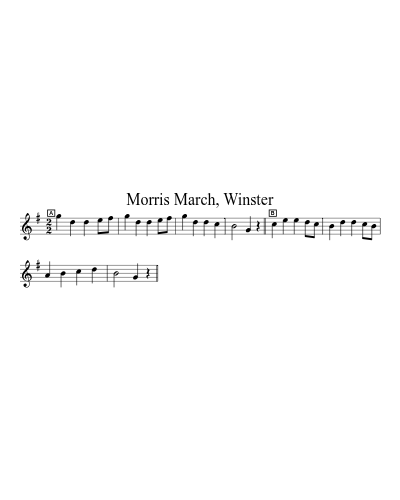 Morris March, Winster