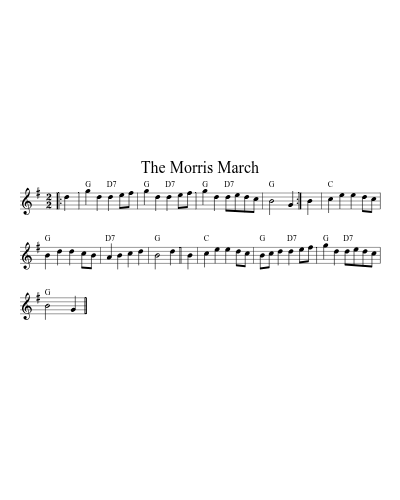 The Morris March (Version 3) sheet music preview