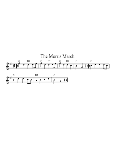 The Morris March (Version 4) sheet music preview