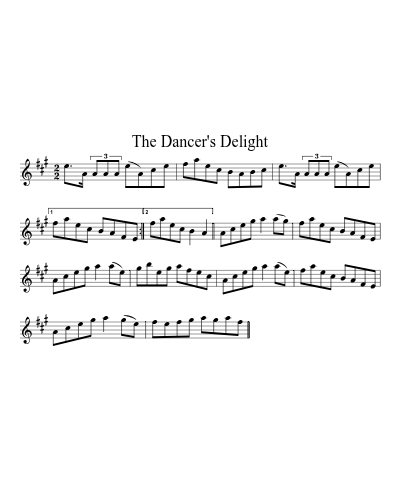 The Dancer's Delight sheet music preview
