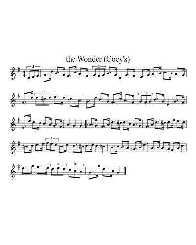 the Wonder (Coey's)