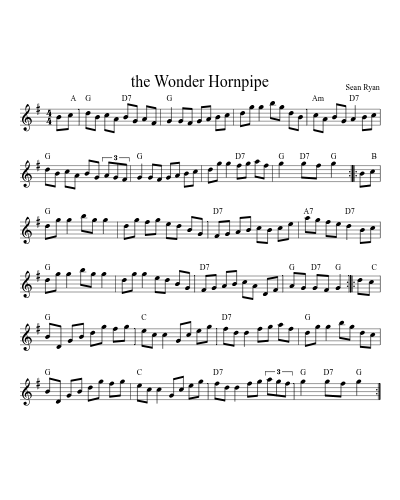 the Wonder Hornpipe (Version 4)