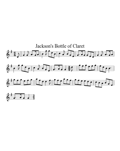 Jackson's Bottle of Claret