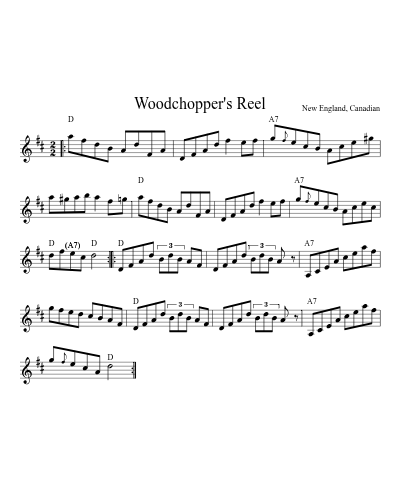 Woodchopper's Reel (Version 12)