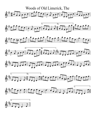 Woods of Old Limerick, The (Version 2)