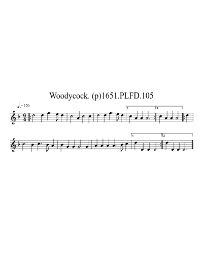 Woodycock. (p)1651.PLFD.105