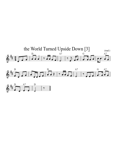 the World Turned Upside Down   [3]