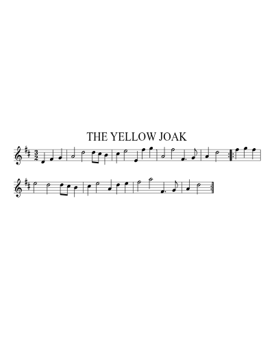 The Yellow Joak (Version 2) sheet music preview