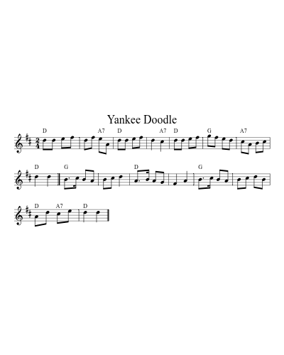 Yankee Doodle (Version 3)