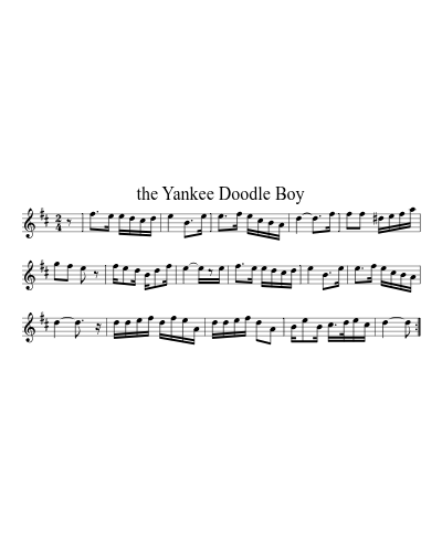 The Yankee Doodle Boy (Version 2)