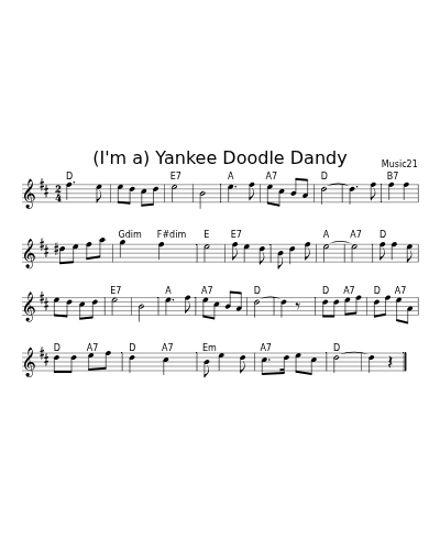 (I'm a) Yankee Doodle Dandy (Version 2)