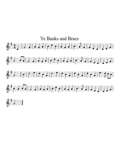 Ye Banks and Braes (Version 3)