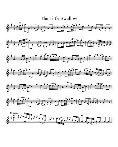 The Little Swallow sheet music preview