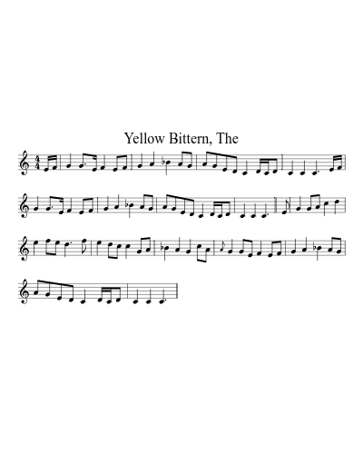 Yellow Bittern, The (Version 3)