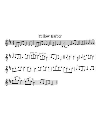 Yellow Barber (Version 4) preview