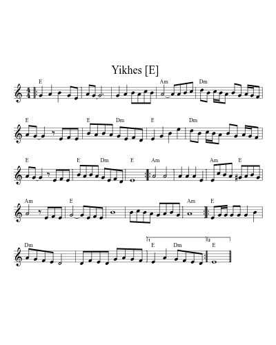 Yikhes   [E] (Version 2)
