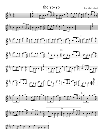the Yo-Yo sheet music preview