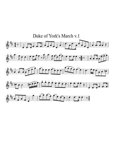Duke of York's March  v.1 (York Medley)