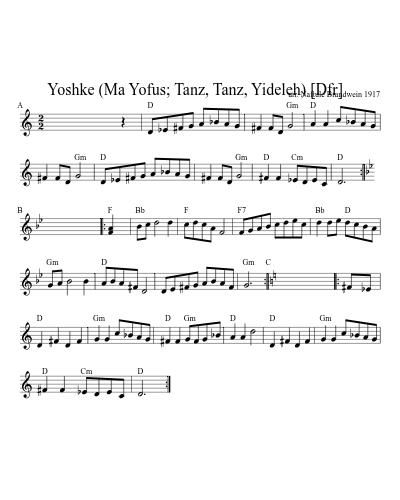 Yoshke (Ma Yofus; Tanz, Tanz, Yideleh)   [Dfr] (Version 2)
