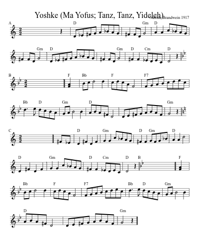 Yoshke (Ma Yofus; Tanz, Tanz, Yideleh) (Version 12)