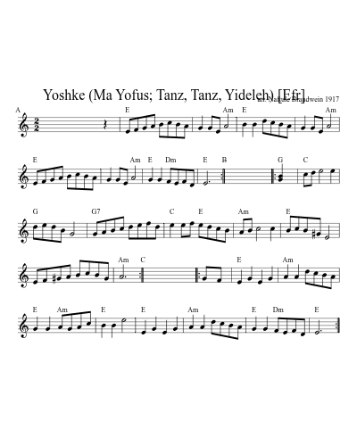 Yoshke (Ma Yofus; Tanz, Tanz, Yideleh)   [Efr] (Version 2)