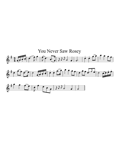 You Never Saw Rosey (Version 3)