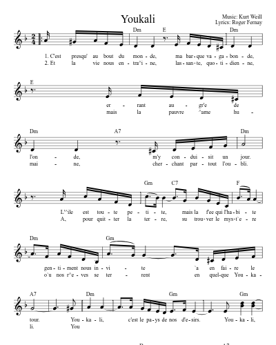 Youkali (Youkali Song)