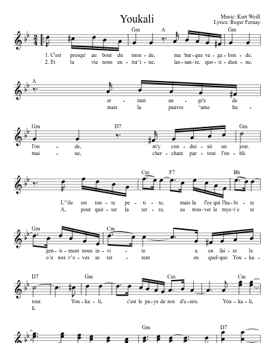 Youkali (Youkali Song) (#66730)